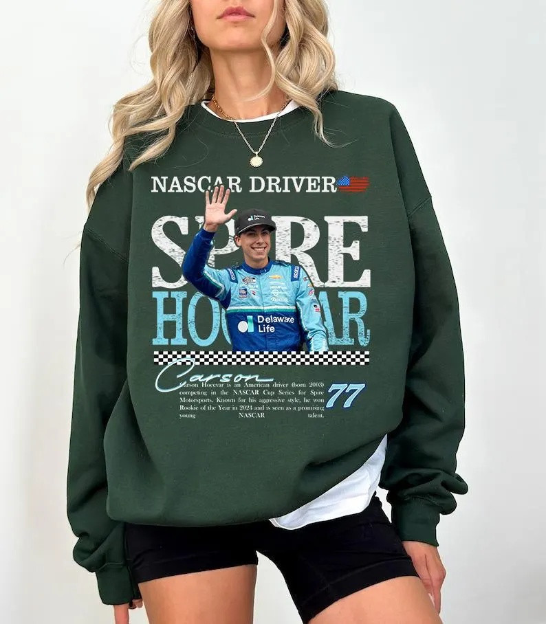 Carson Hocevar 77 Racing Sweatshirt NASCAR Driver Carson Hocevar Merch Gift For Track Lovers