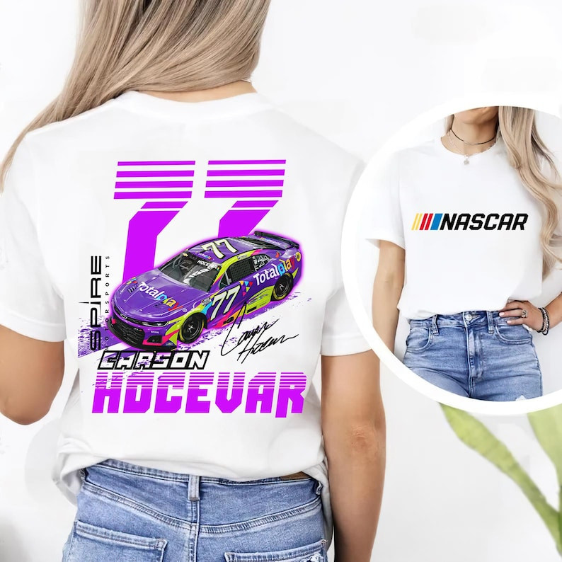 Carson Hocevar 77 Racing T-Shirt Carson Hocevar NASCAR Apparel Gift For Track Day Fans