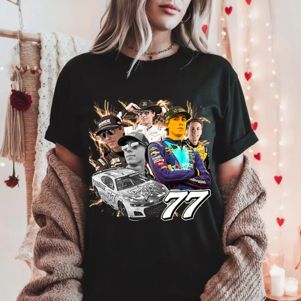 Carson Hocevar 77 Racing T-Shirt NASCAR 77 Tee Gift For Car Racing Fans