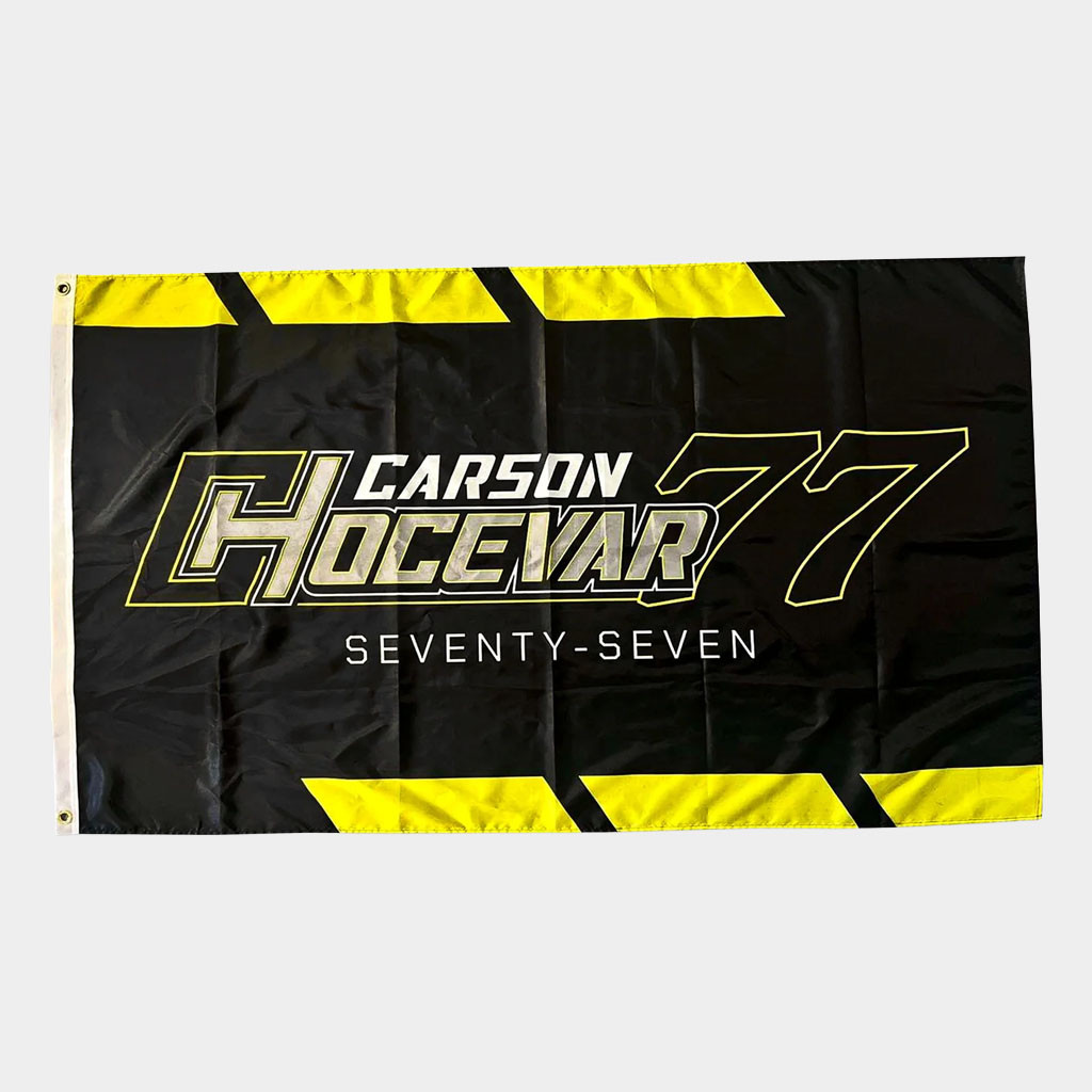 Carson Hocevar Merch 2026 Carson Hocevar 77 Flag Indoor Outdoor Decor Gifts For Nascar Fans