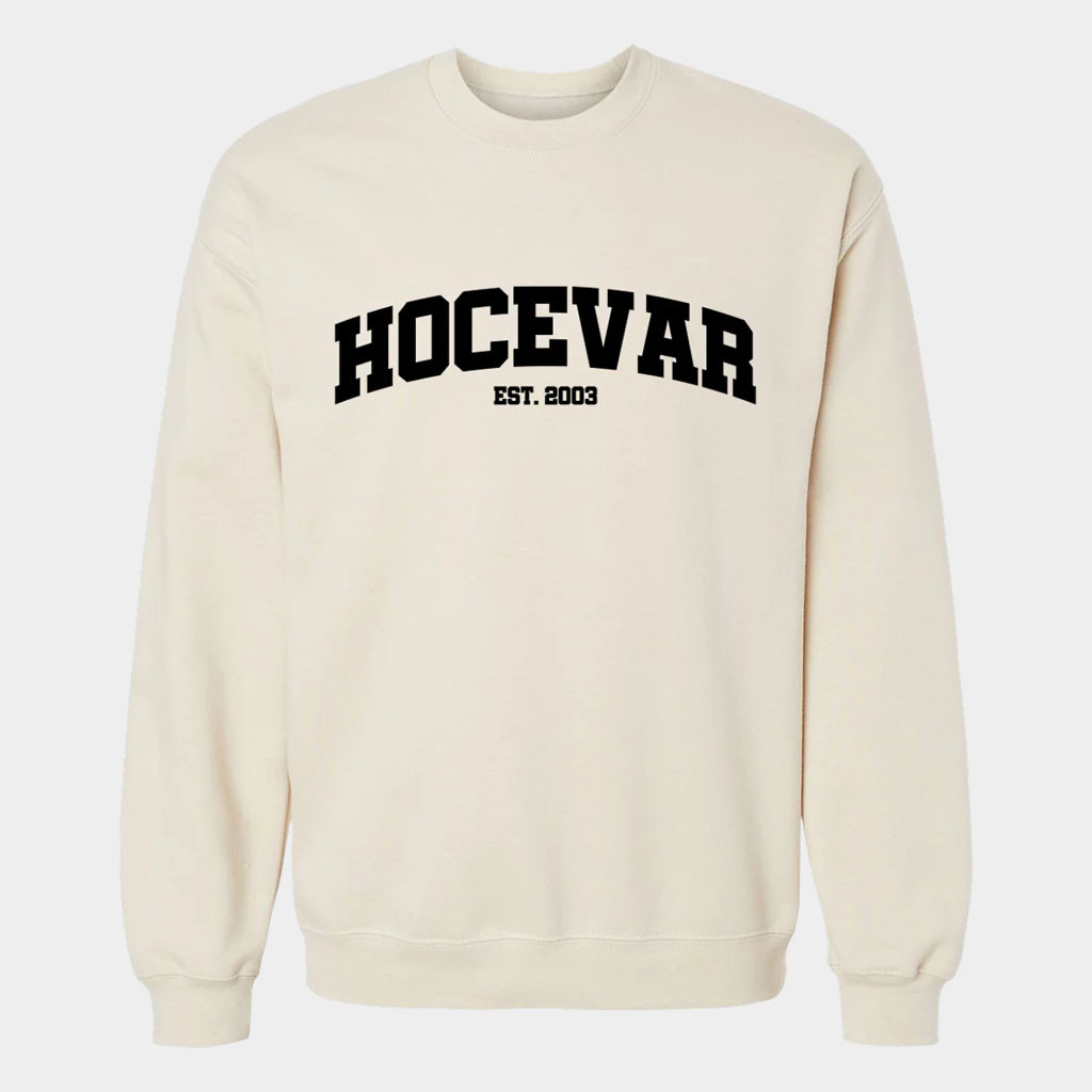 Carson Hocevar Merch 2026 Hocevar Collegiate Crewneck Carson Hocevar Sweatshirt Gifts For BFF