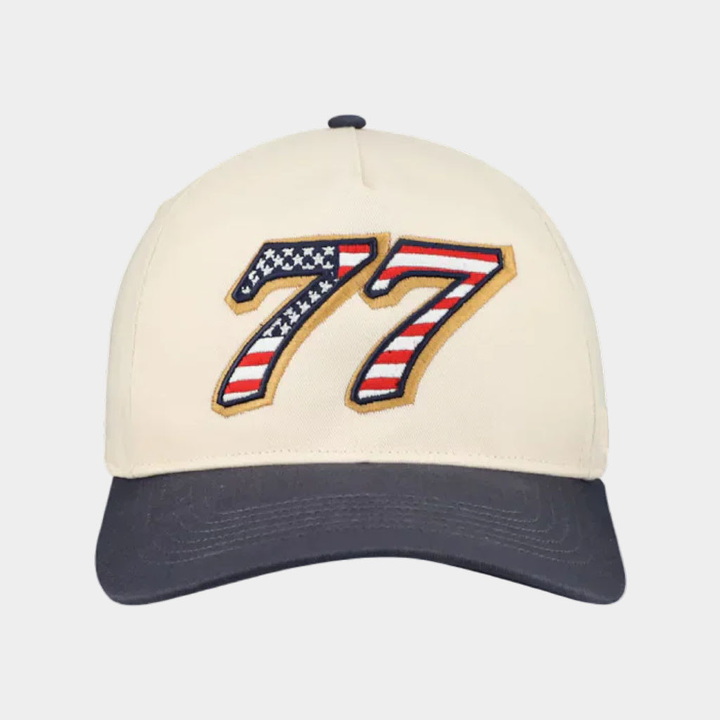 Carson Hocevar Merch Embroidered 77 American Flag Hat 2026 Gifts For Nascar Fans
