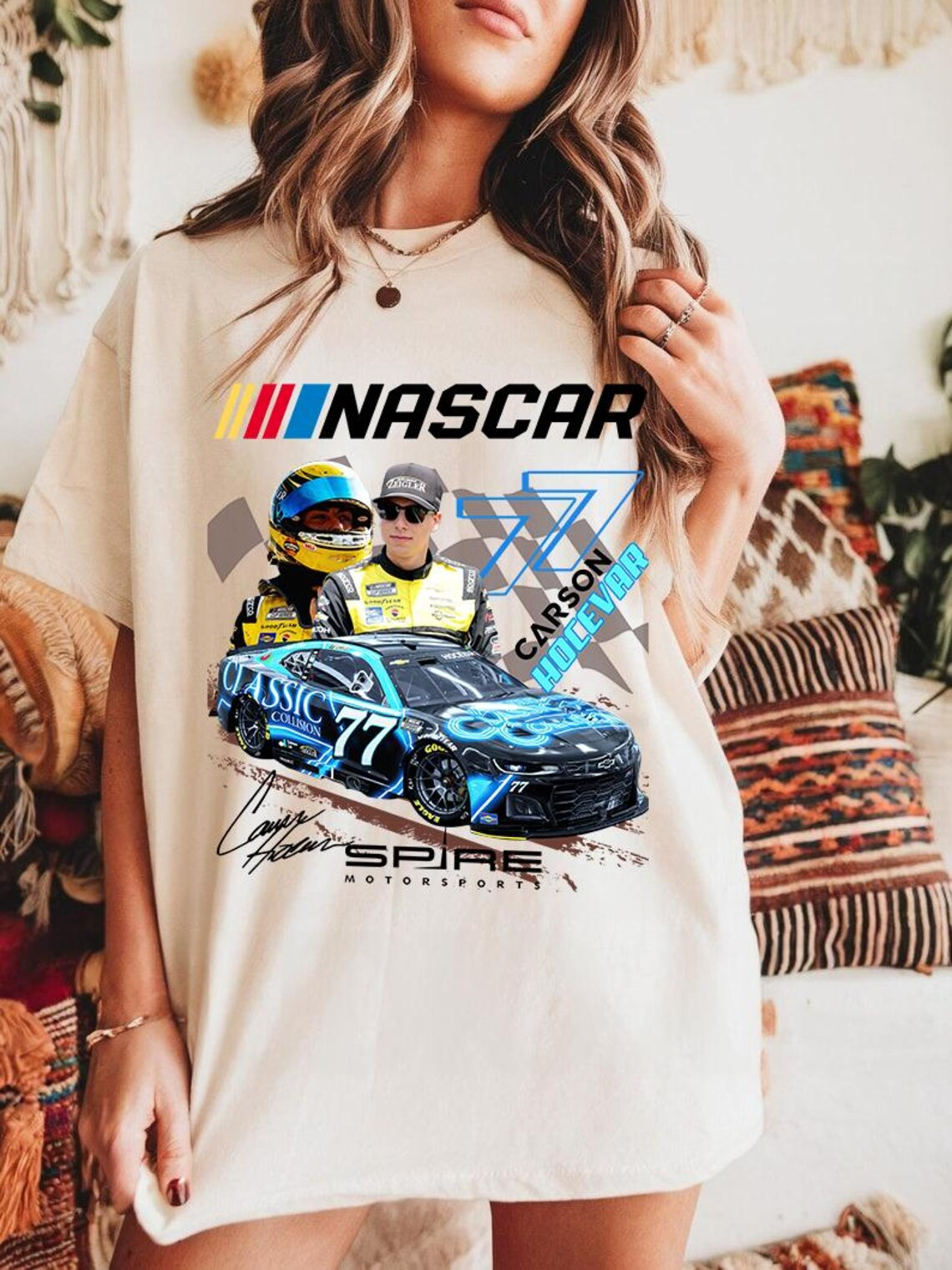 Carson Hocevar Motorsport T-Shirt NASCAR Racing Car Merch Gift For Speed Fans