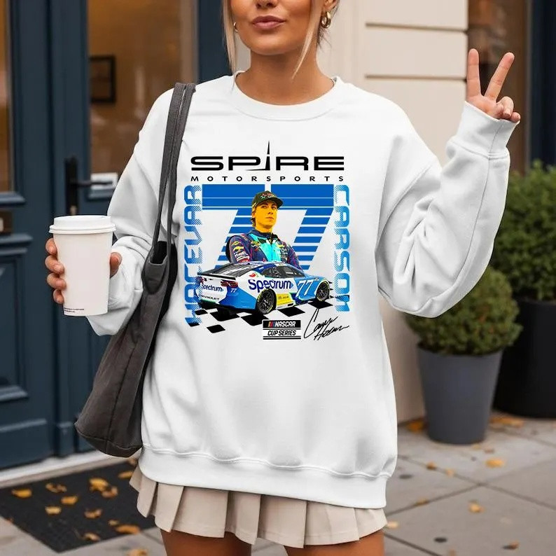 Carson Hocevar NASCAR Sweatshirt NASCAR Cup Series Apparel Gift For Auto Racing Fans