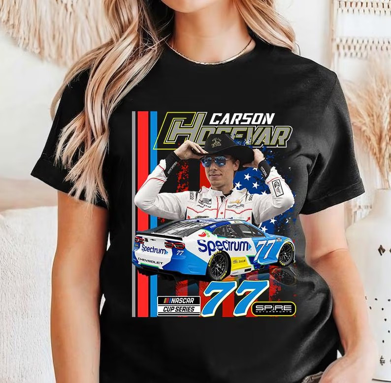 Carson Hocevar NASCAR T-Shirt Carson Hocevar 77 Clothes Gift For Race Day Fans