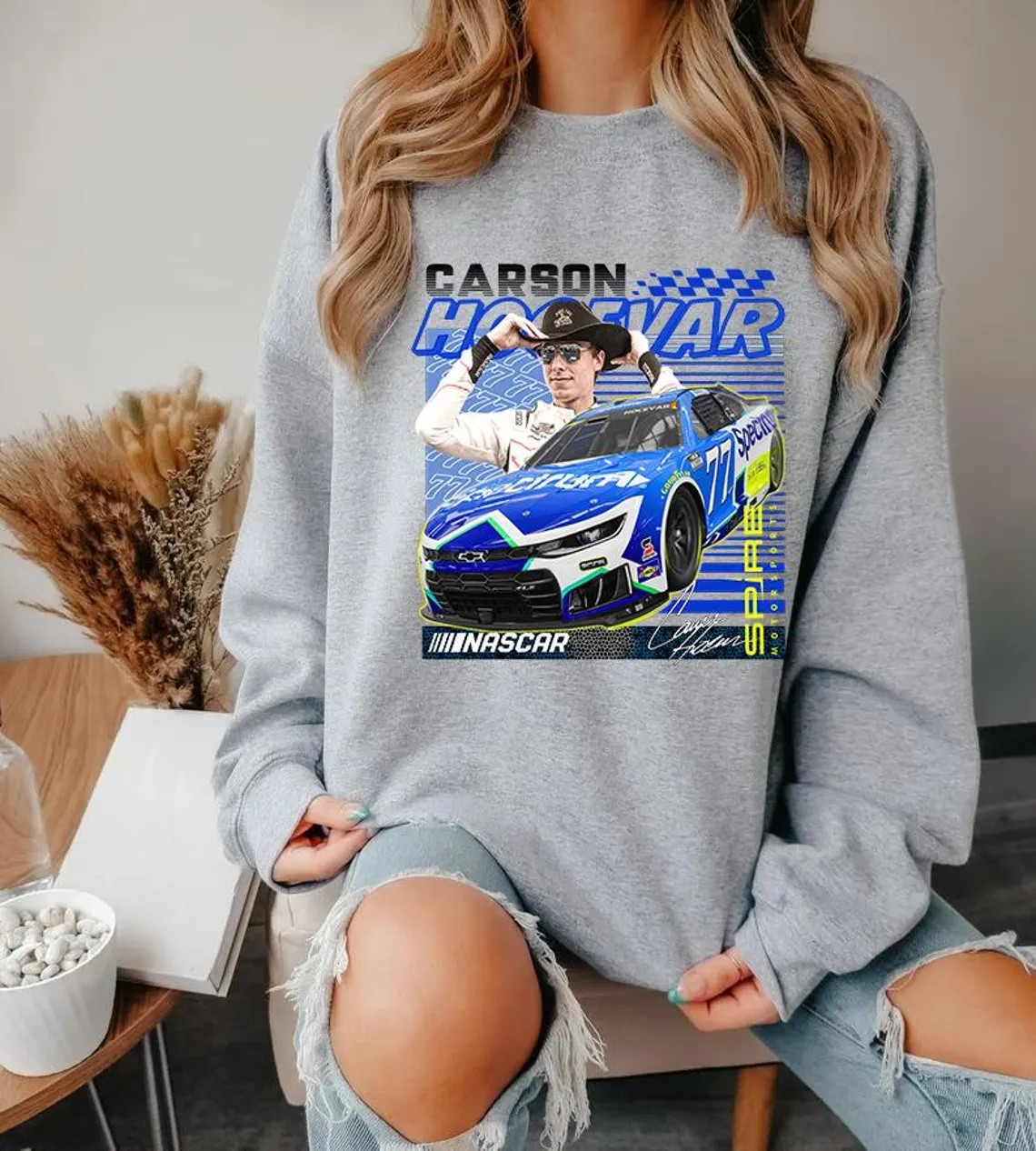Carson Hocevar Racing Team Sweatshirt Carson Hocevar Racing Clothes Gift For Motorsport Addicts
