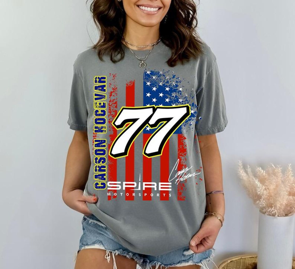 Carson Hocevar Racing Team T-Shirt Carson Hocevar 77 Clothing Gift For Auto Fans