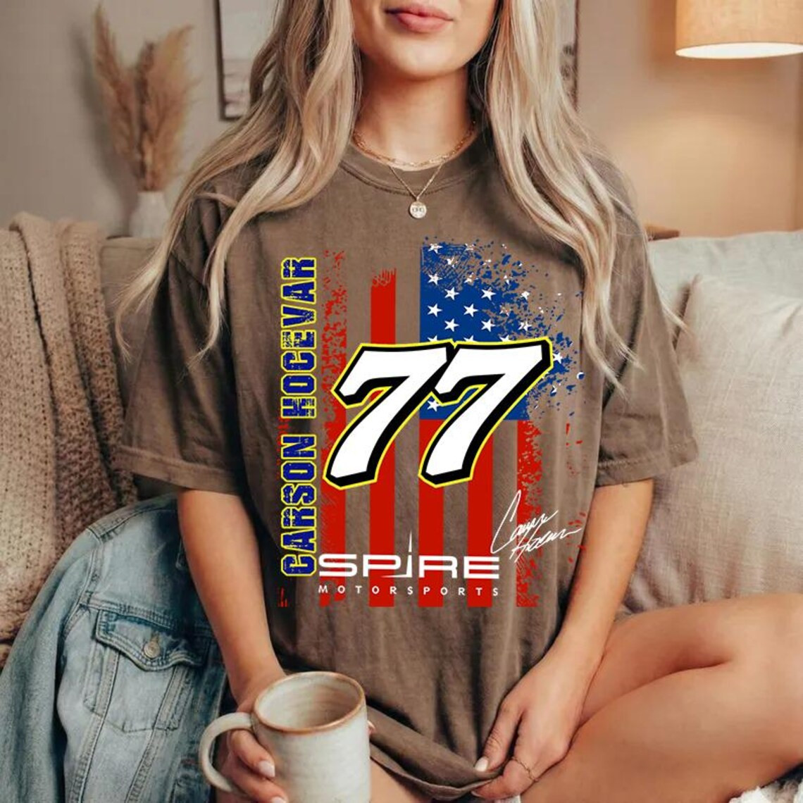 Carson Hocevar Racing Team T-Shirt Carson Hocevar 77 Merch Gift For Motorsport Lovers