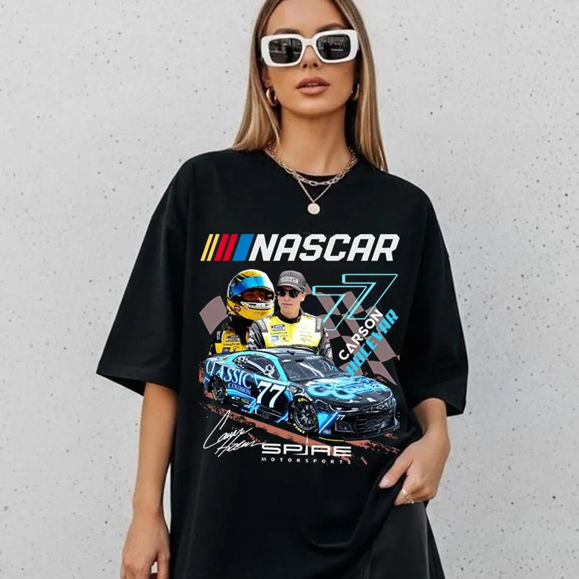 Carson Hocevar Racing Team T-Shirt NASCAR Racing Merch Gift For Race Fans