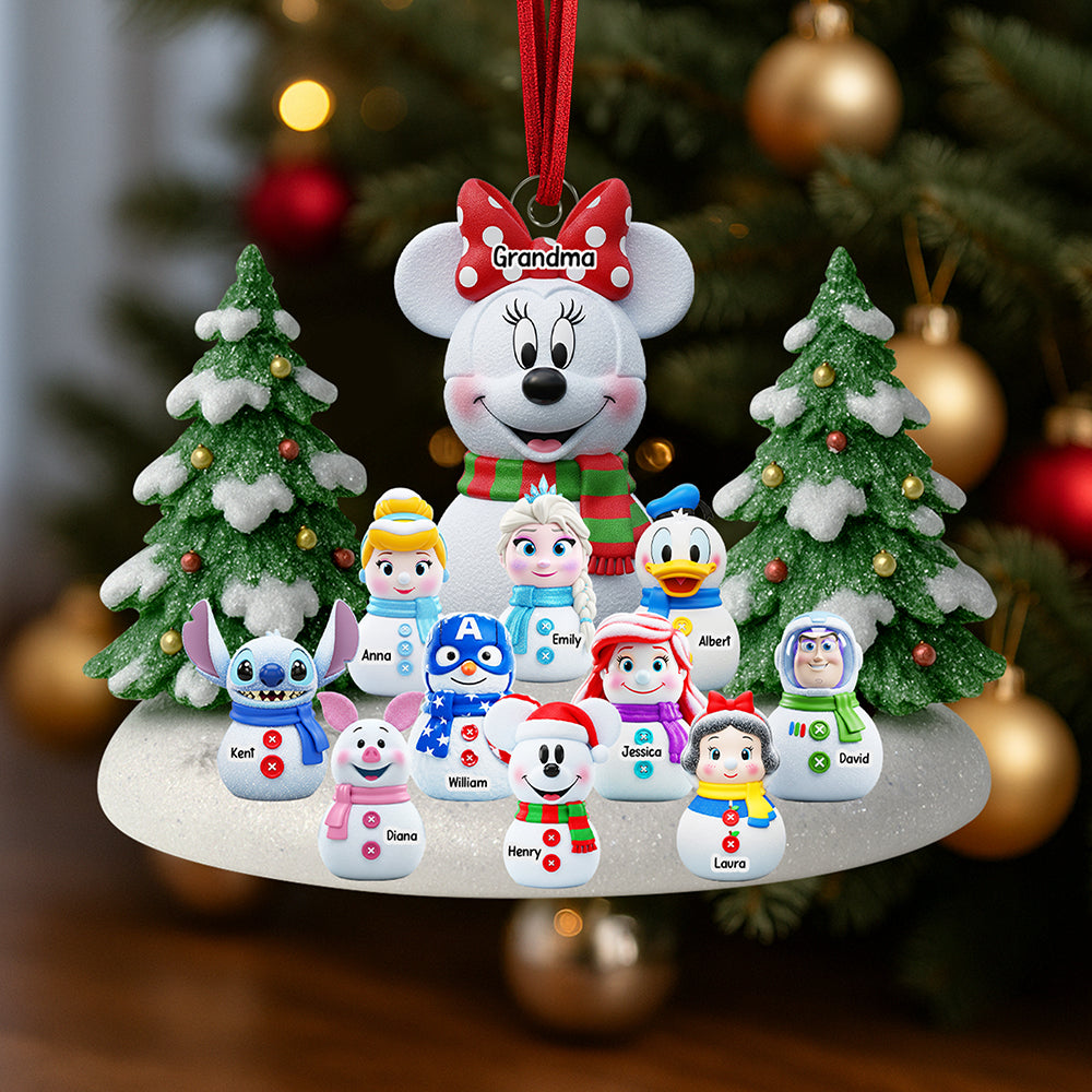 Cartoon Characters Christmas Ornament - Personalized Gifts For Grandma - Christmas Ornament Gift Idea Cartoon Characters Christmas Ornament - Personalized Gifts For Grandma - Christmas Ornament Gift Idea