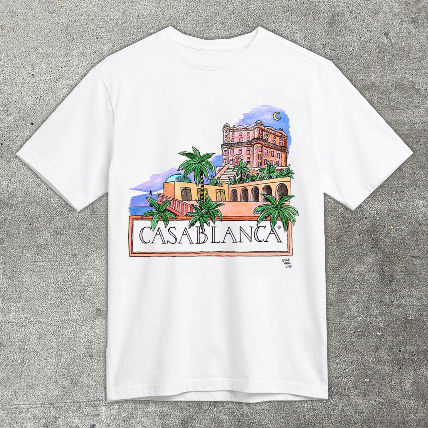 Casablanca City Graphic T-Shirt Streetwear Trendy Fashion Tee Best Gift For Style Lovers