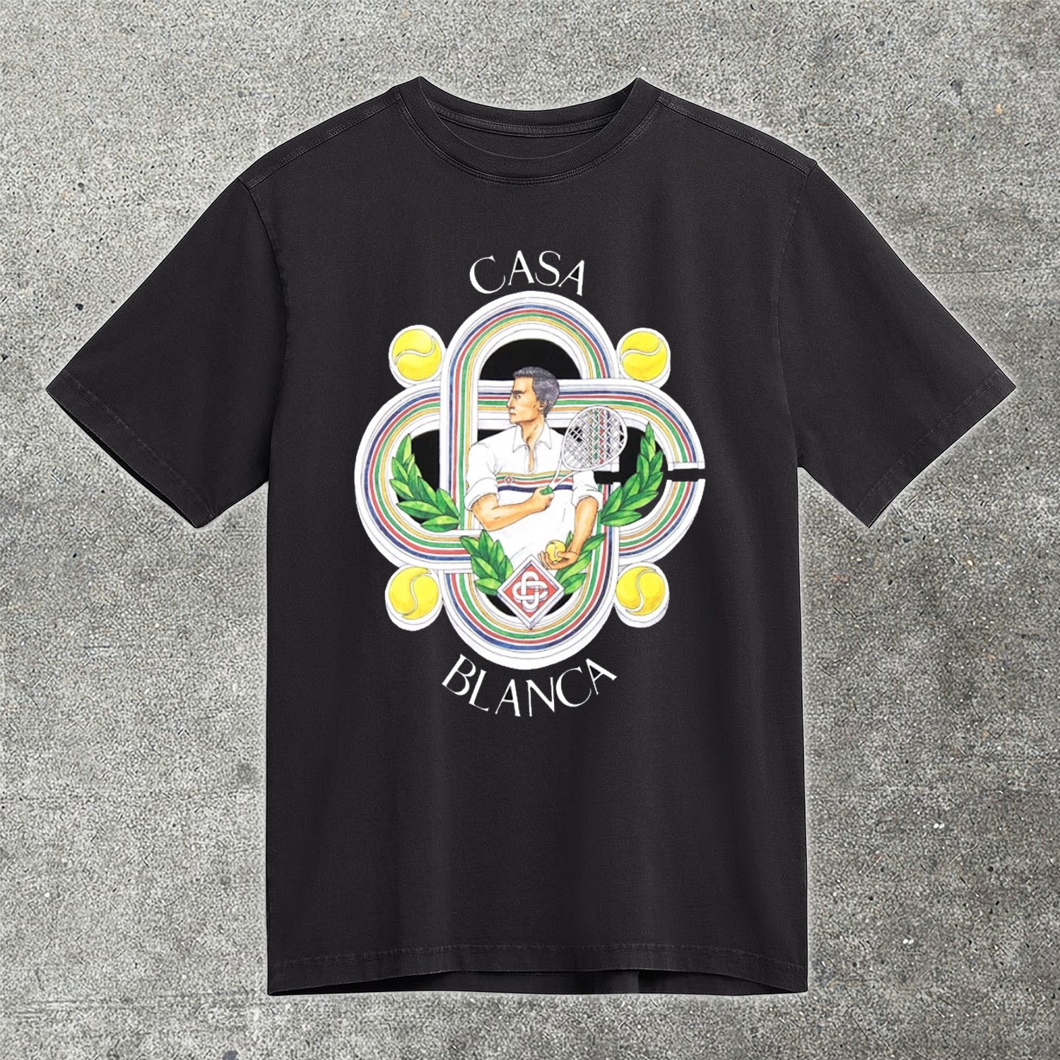 Casablanca Le Joueur Tennis T-Shirt Tennis Sport Streetwear Fan Merch Best Gift For Tennis Style Lovers