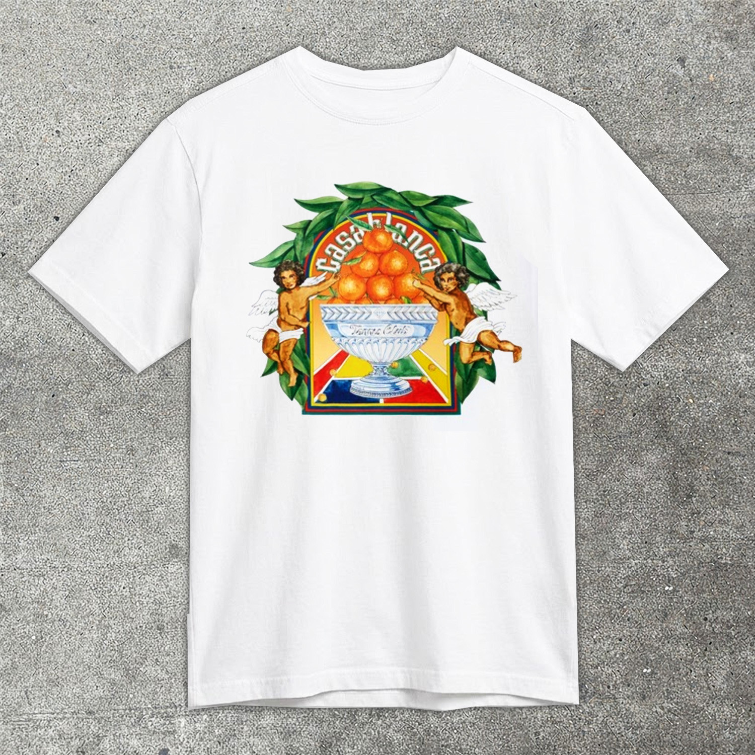 Casablanca Triomphe D-Orange T-Shirt Luxury Streetwear Graphic Tee Fan Merch Best Gift For Style Lovers