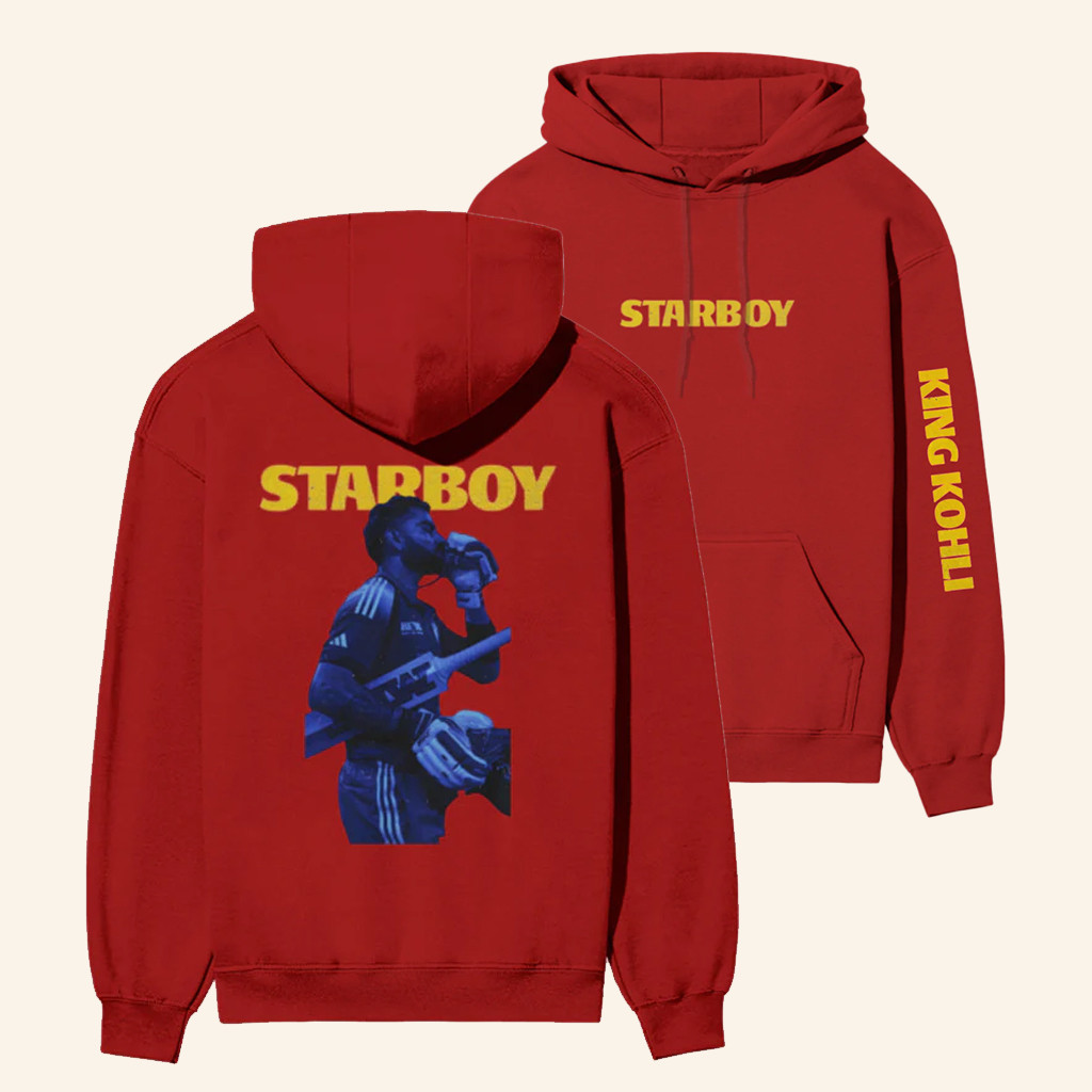 Case Closed Merch King Kohli Starboy Hoodie Gifts Ideas For Cricket Lovers
