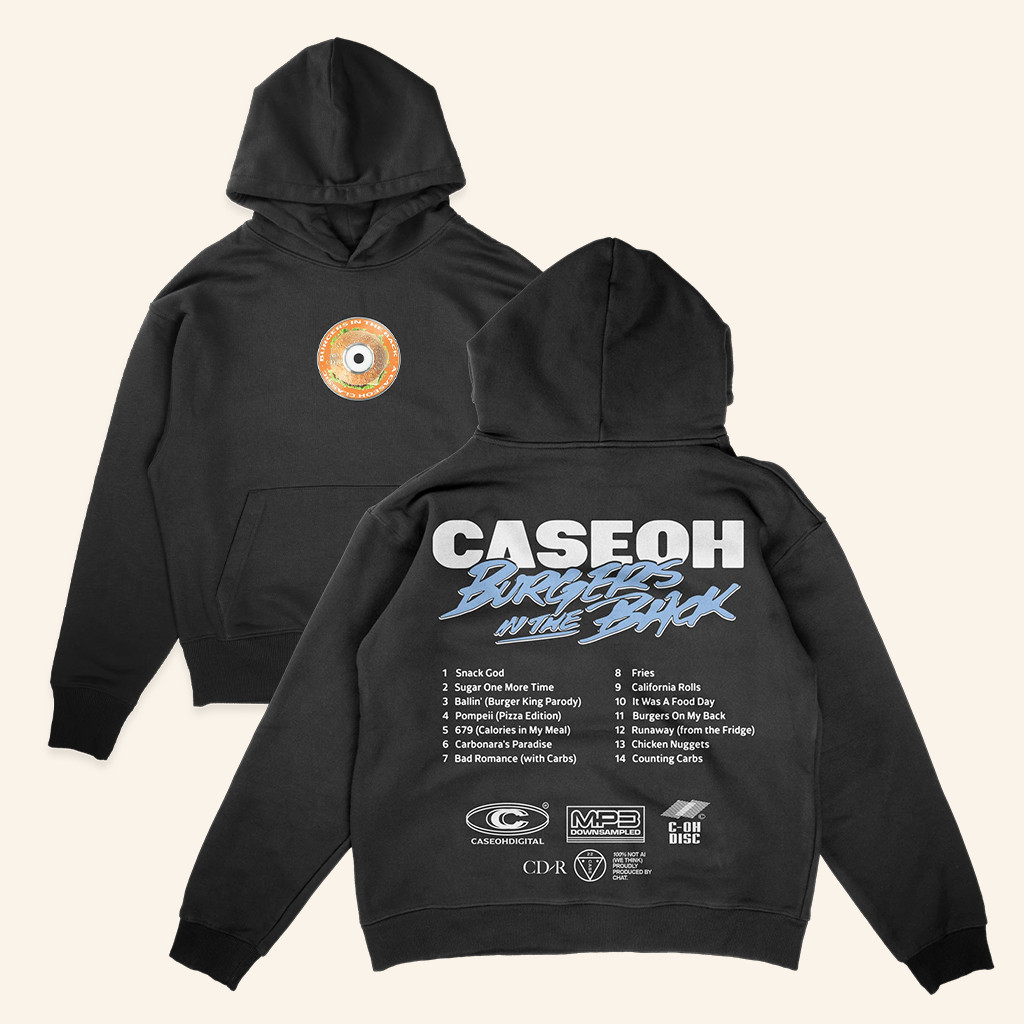 Caseoh Games Merch Caseoh's Burgers In The Back Hoodie Caseoh Merch Gifts For Him