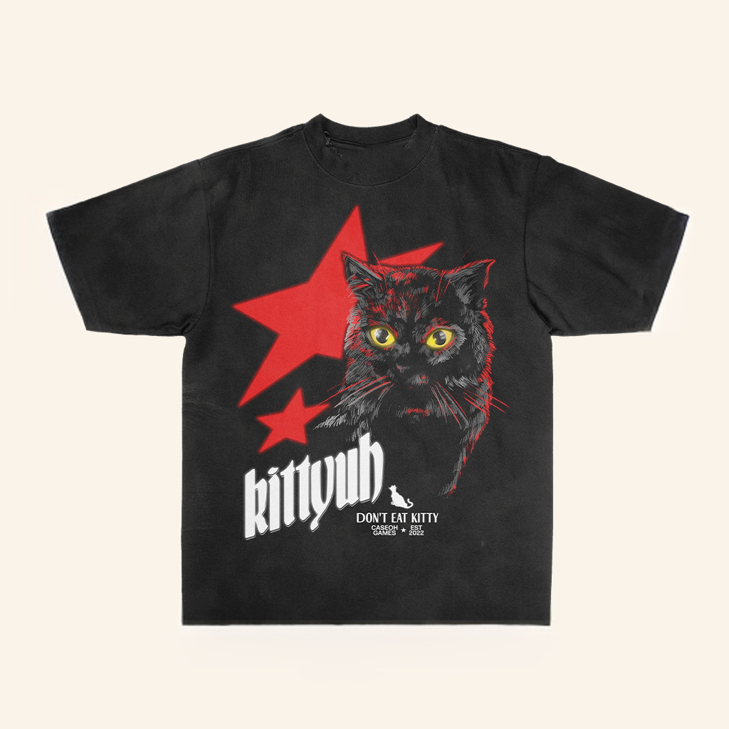 Caseoh Games Merch Don't Eat Kitty T-Shirt Kittyuh Shirt Caseoh Merch Gifts For Cat Lovers