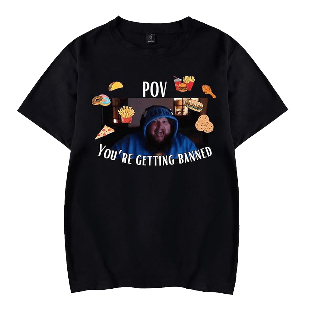Caseoh Merch POV You're Getting Banned T-Shirt Father's Day Gifts For Game Fans Gift for Dad Caseoh Merch POV You're Getting Banned T-Shirt Father's Day Gifts For Game Fans Gift for Dad