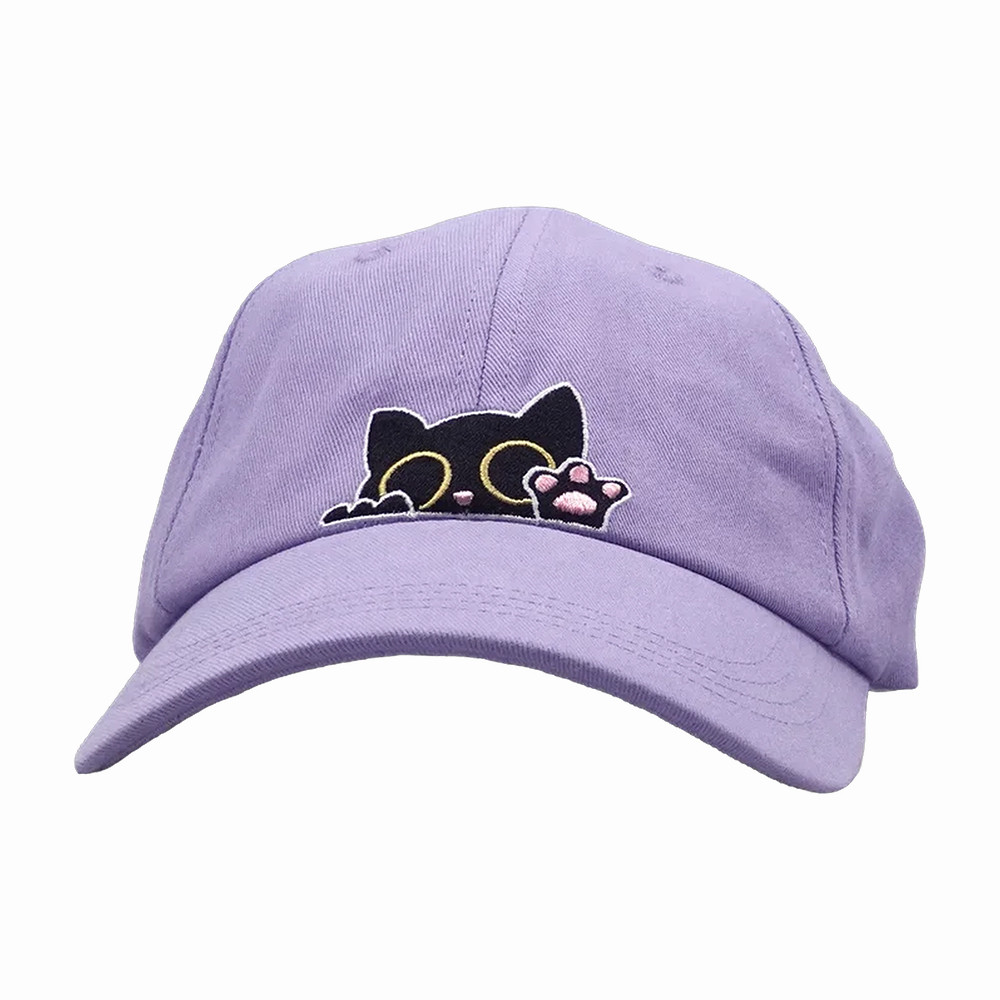 CaseOh Purple Kittyuh Hat CaseOh Baseball Cap Cool Gift For Cat Mom