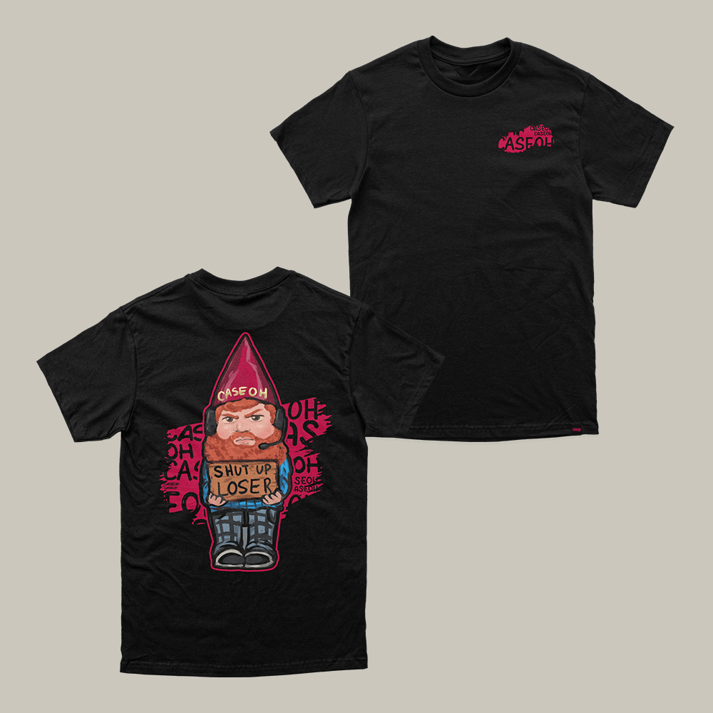Caseohgames Merch Gnome T-Shirt Shut Up Loser Shirt Funny Gifts For Meme Enthusiasts