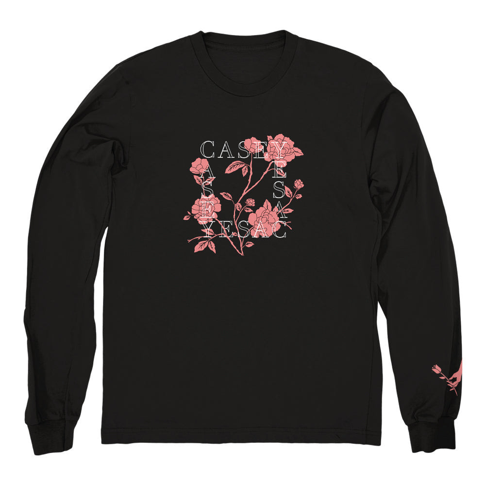 Casey Merch Floral Long Sleeve Shirt Casey Shirt Father's Day Gifts For Metal Music Lovers