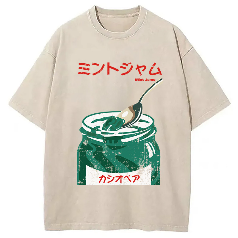 Casiopea Jazz Washed T-Shirt Soft Cotton Daily Wear Tee Gifts For Him