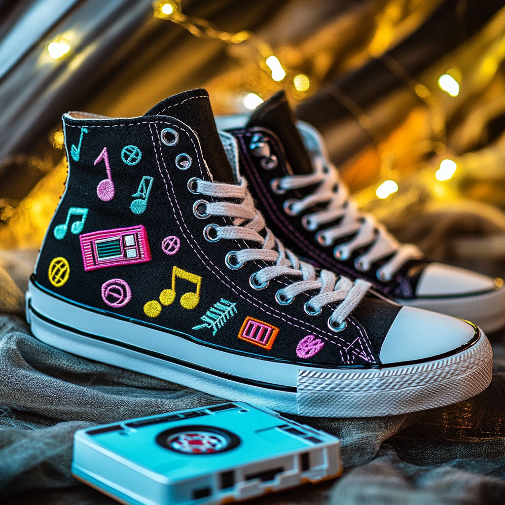Cassette Crush Canvas High Tops Holiday Merch Gift