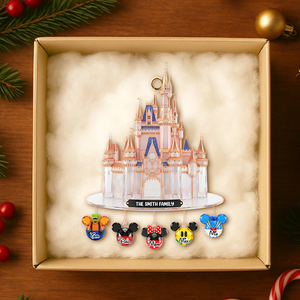 Castle Family Christmas Ornament Personalized Gifts For Family - Family Christmas Ornament Gift