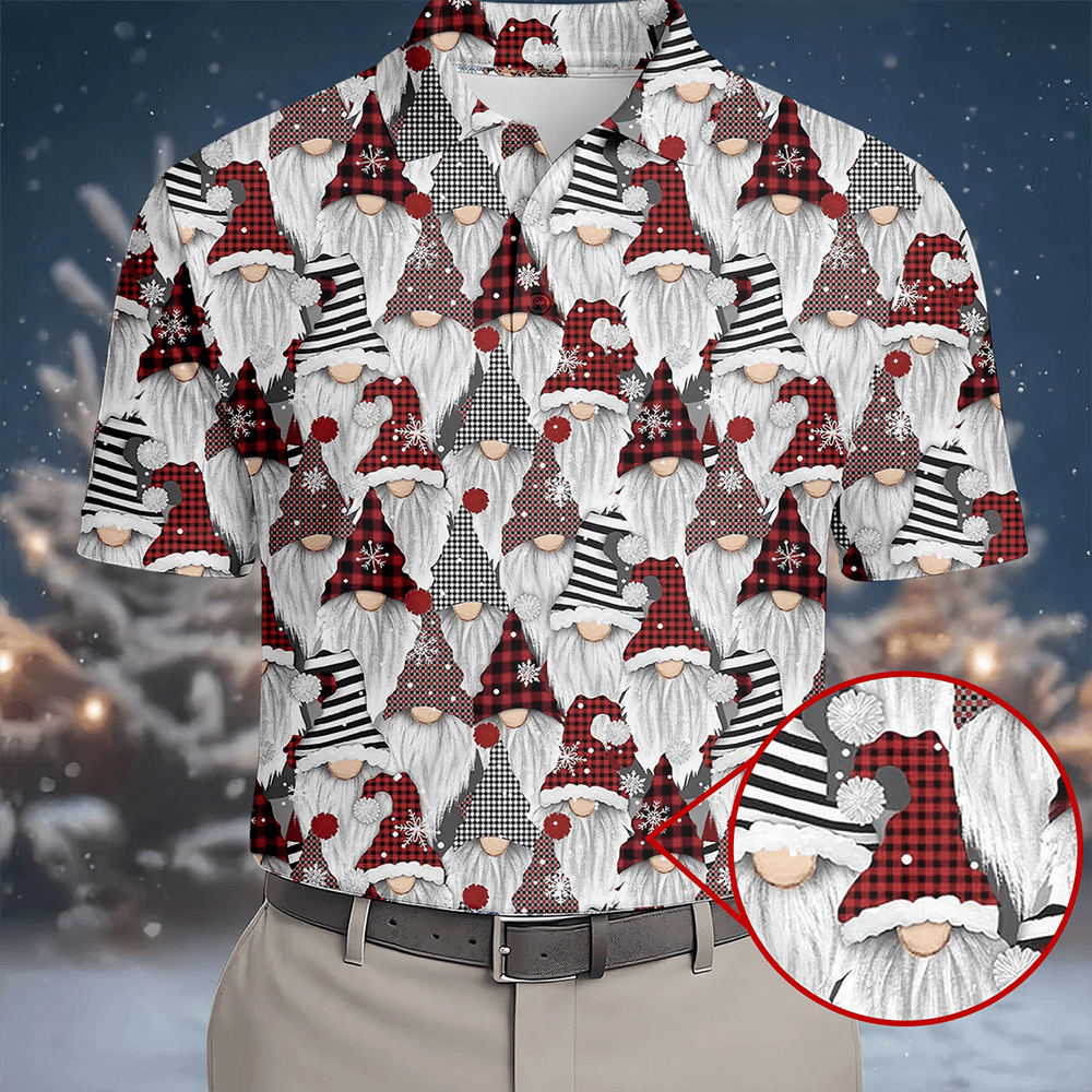Casual Christmas Golf Tops For Men Gift Christmas Golf Shirt Polos Men Golf Apparel