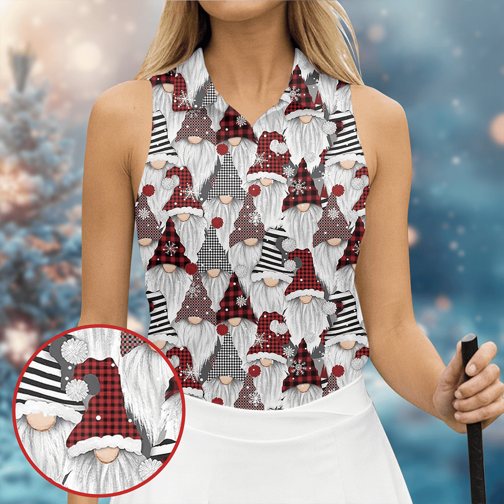 Casual Christmas Golf Tops For Women Gift Christmas Golf Shirt Polos Ladies Golf Apparel