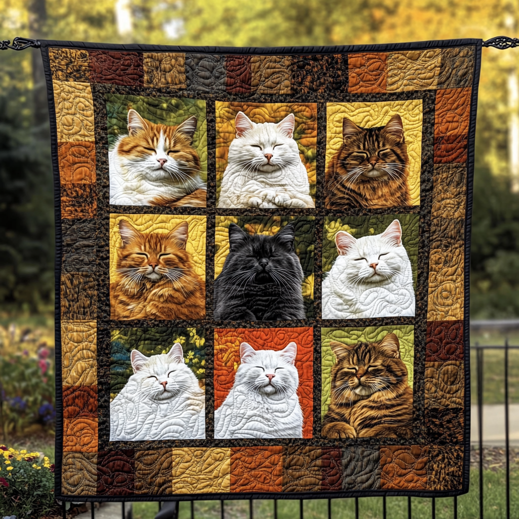 Cat astrophic Beauty Quilted Blanket Cute Blankets For Her