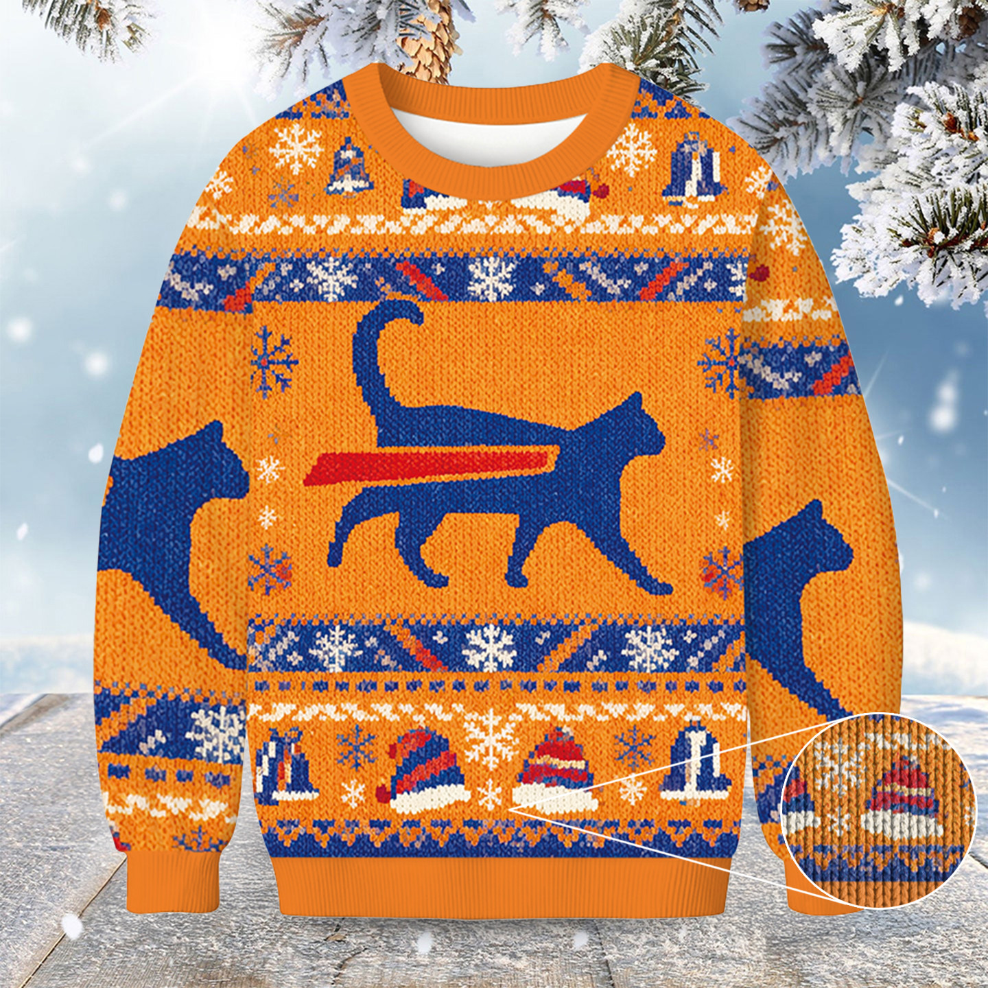 Cat Bills Is Buffalo Bills Funny Meme Christmas Ugly Sweater Pet Themed Cat Gifts For Christmas