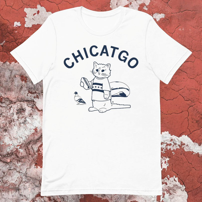 Cat Chicatgo Pigeons T-Shirt Birthday Gift For Brother In Law