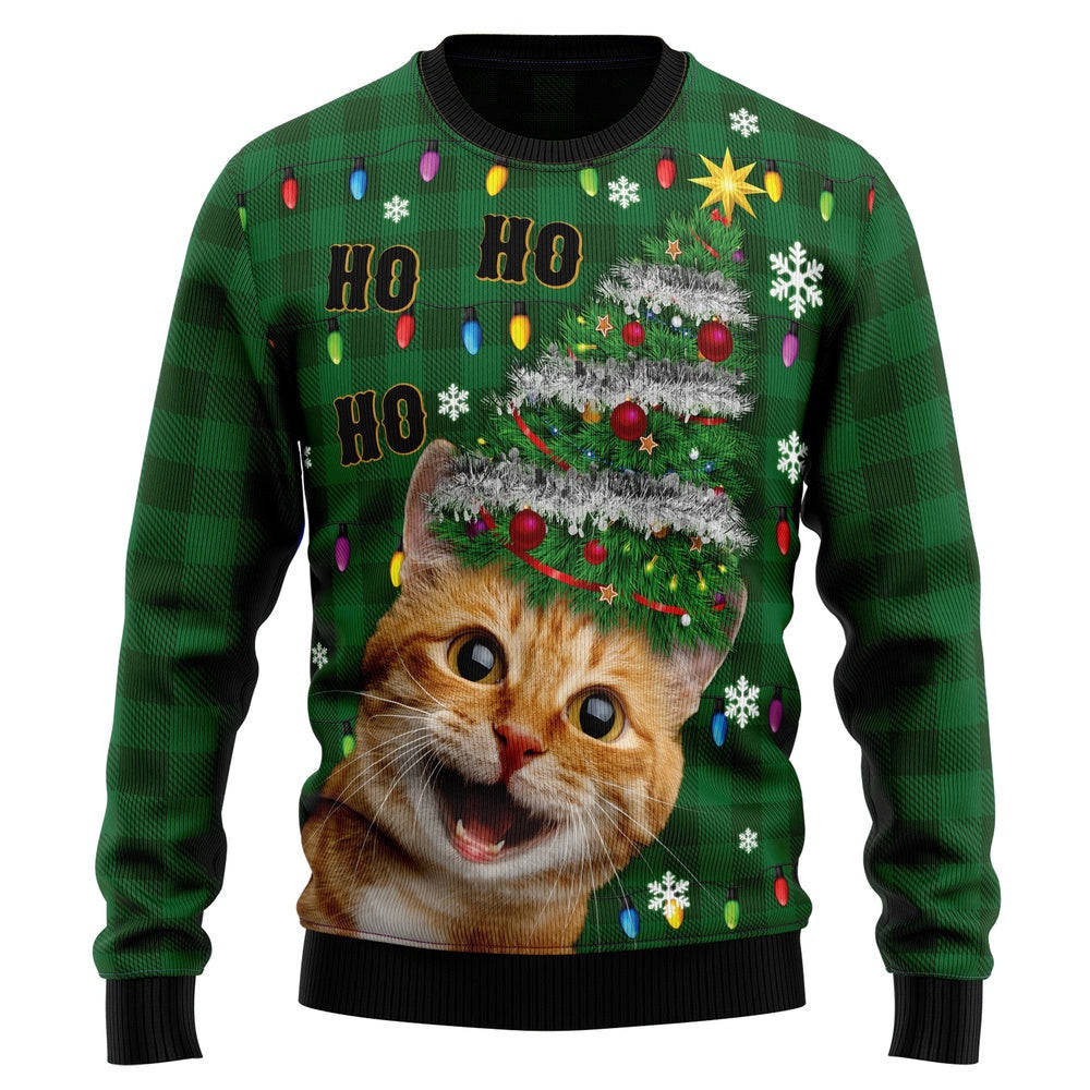Cat Christmas Tree Ugly Christmas Sweater Gift For Christmas