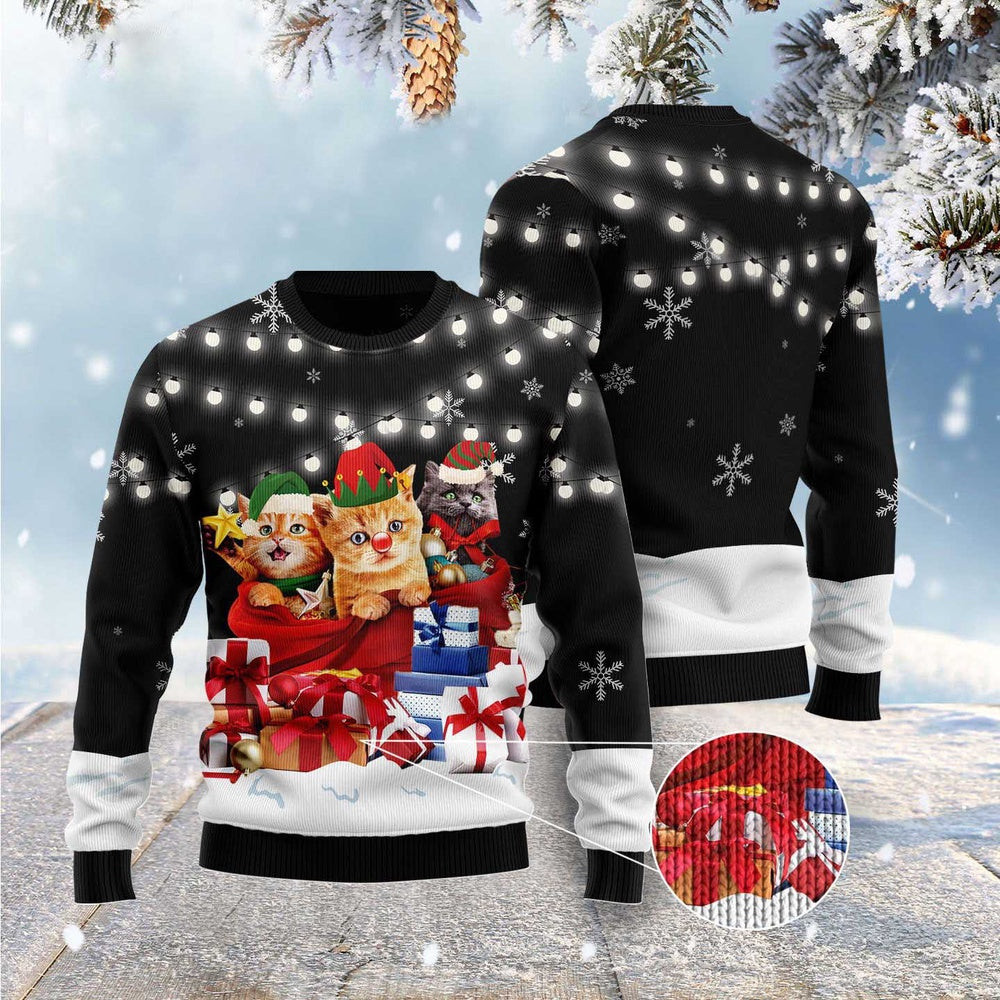 Cat Christmas Ugly Sweater Cat Gifts Noel Ugly Christmas Sweater Gifts For Couples