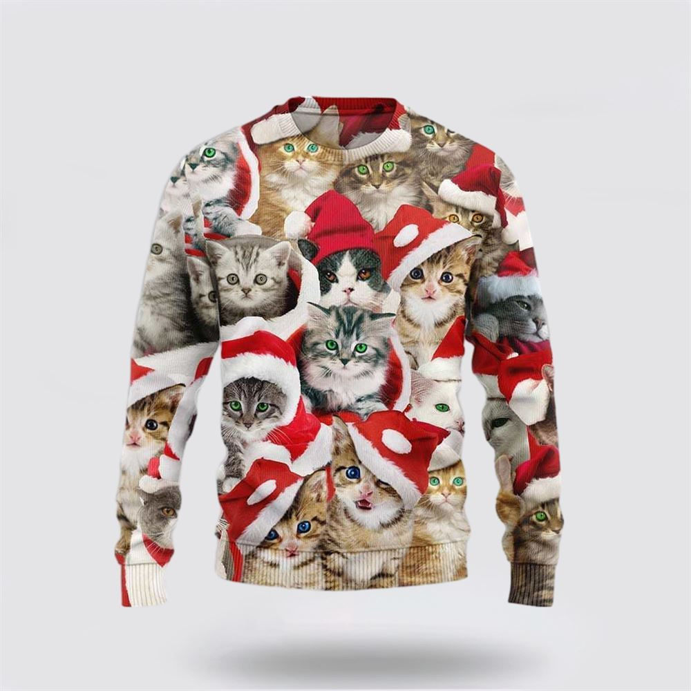 Cat Christmats Ugly Christmas Sweater Christmas Gift For Cat Love Christmas Present Ideas