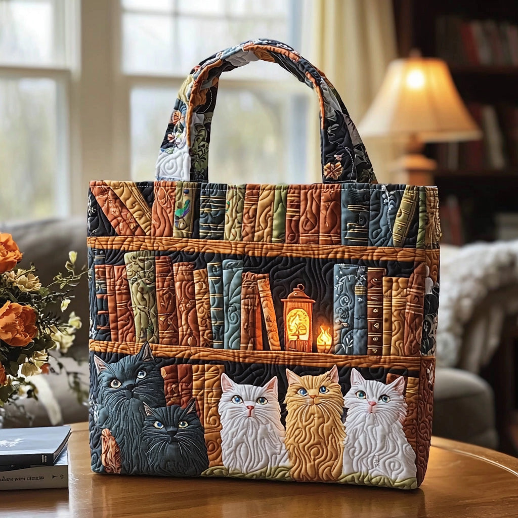 Cat Chronicles Quilted Tote Bag Book Presents For Best Friends