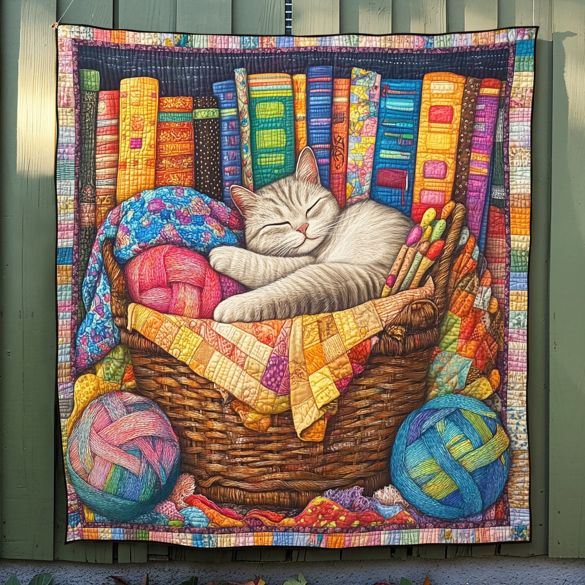 Cat Cozy Cuddles Quilted Blanket Cat Gifts For Cat Lovers