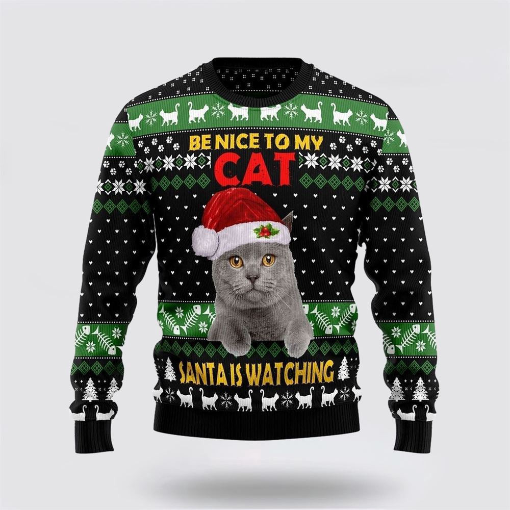 Cat Cute Witcher Noel Mc Ugly Christmas Sweater Christmas Unisex Sweater Funny Christmas Sweater
