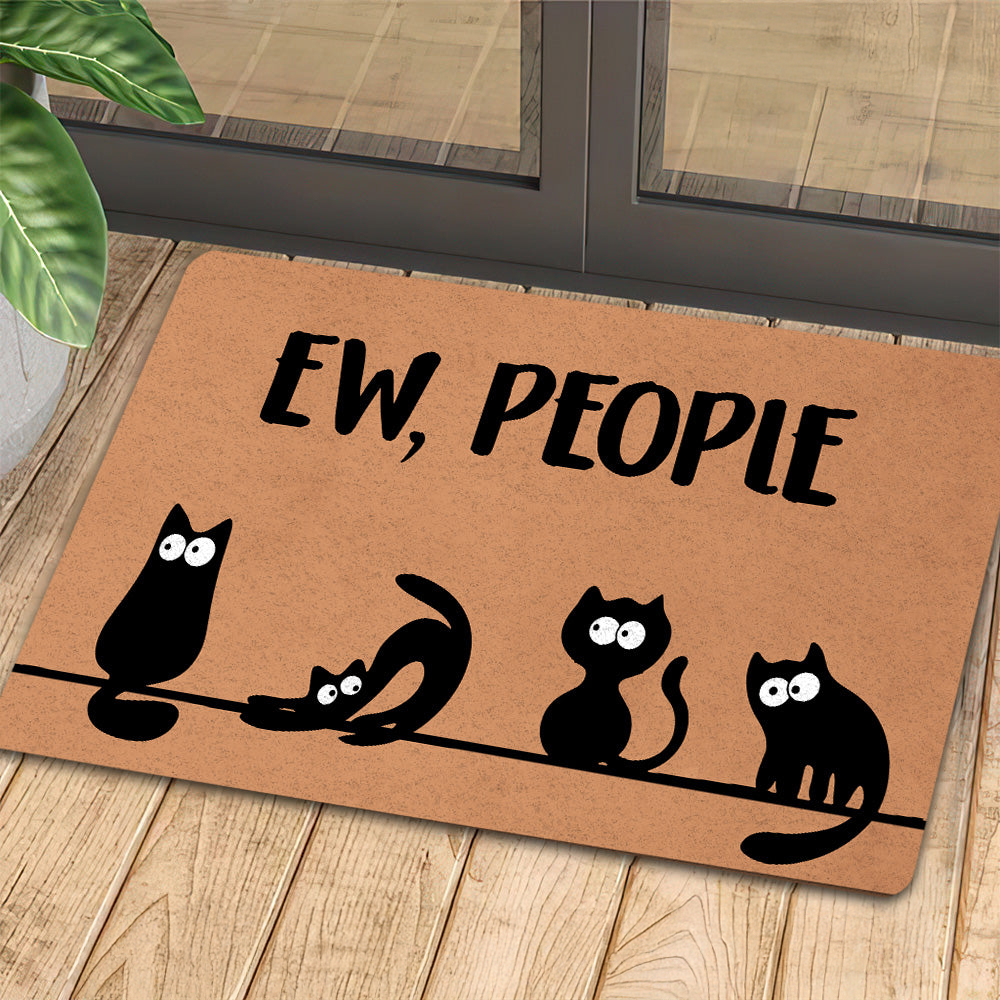 Cat Doormat Eww People Surprise Cats Gift For Cat Lovers New Home Gift Housewarming Gift Cat Decor