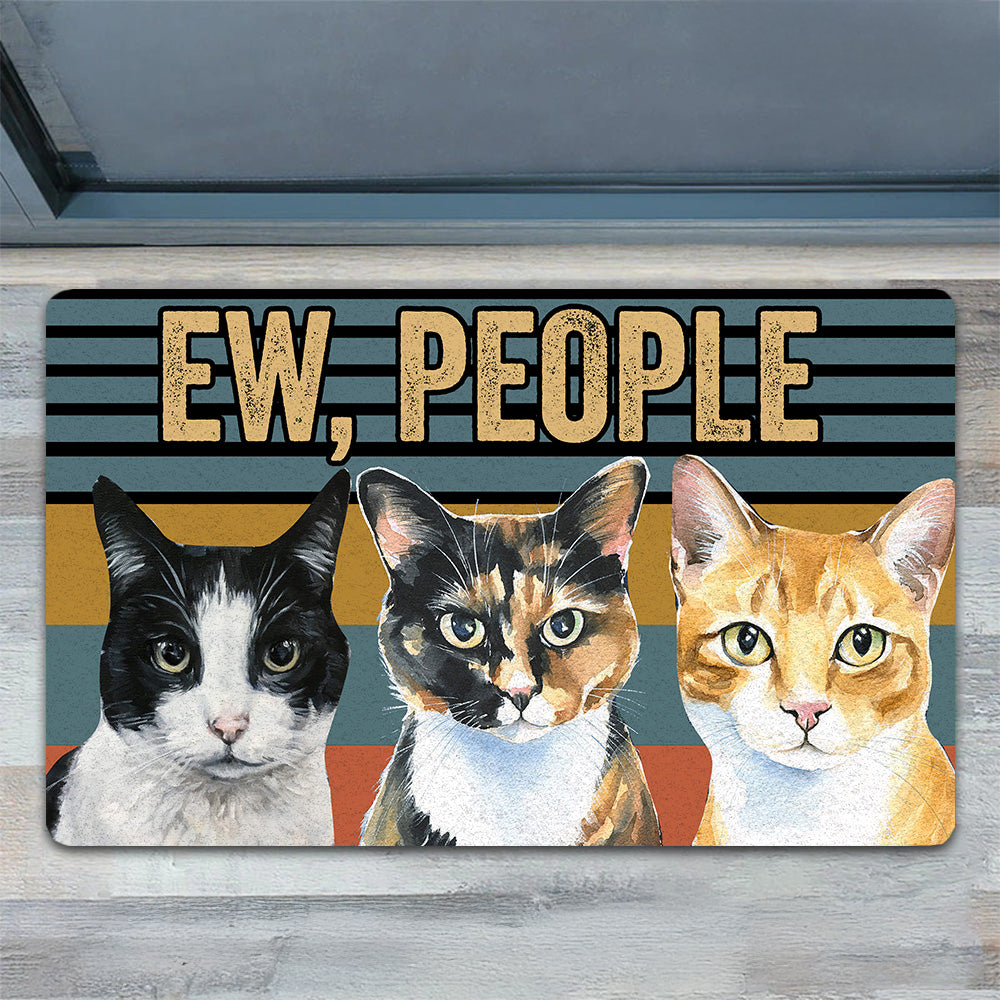 Cat Doormat Exx People Cute Baby Cats Gift For Cat Lovers New Home Gift Housewarming Gift Cat Decor