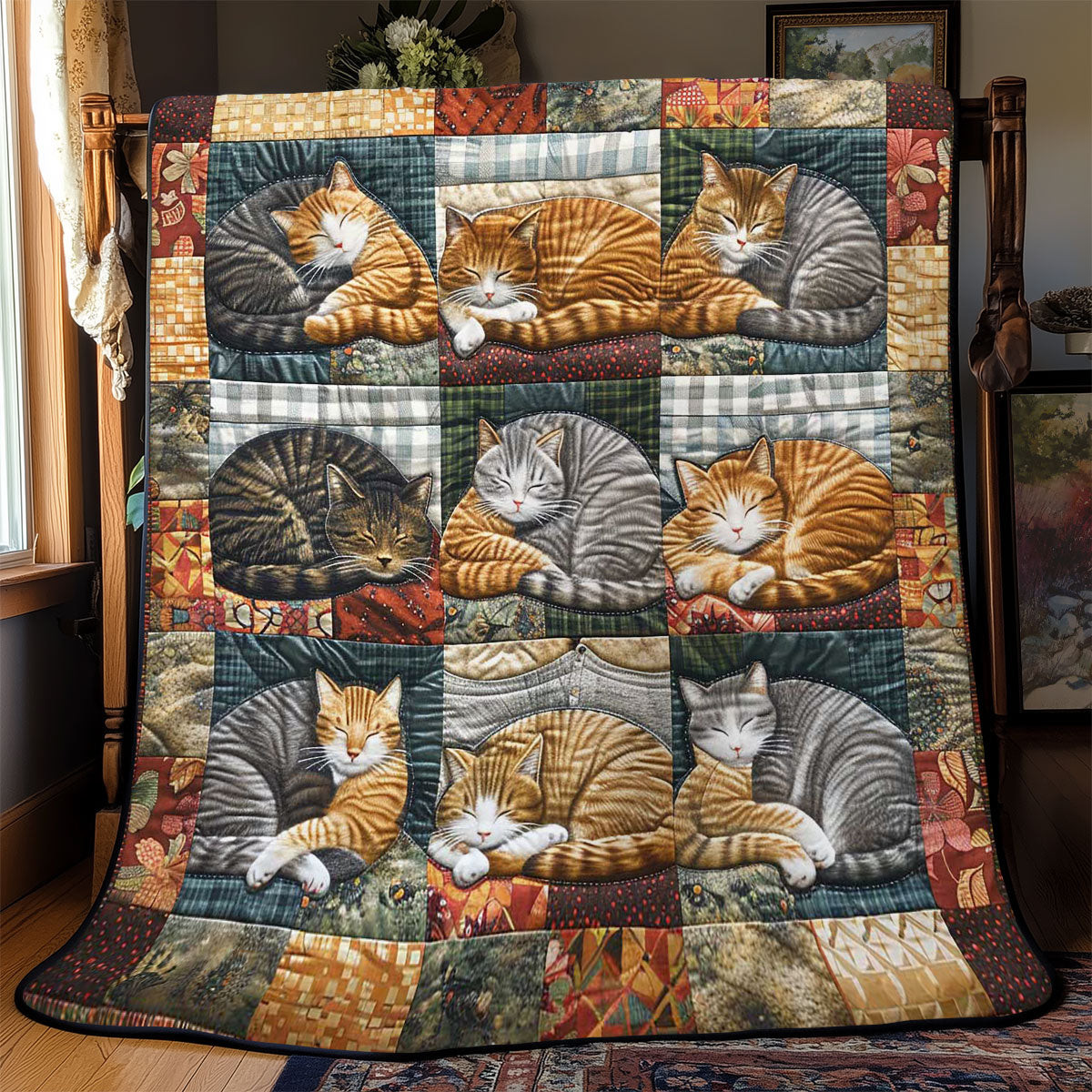 Cat Dream Quilt Quilt Blanket Soft Throw Blanket Gifts For Father's Day From Wife