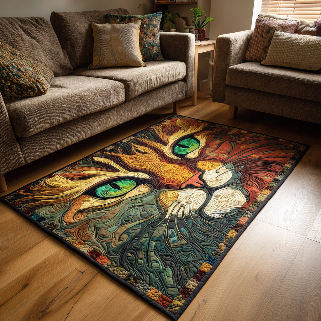 Cat Flame Area Rug Large Rugs Christmas Gifts For Grandma