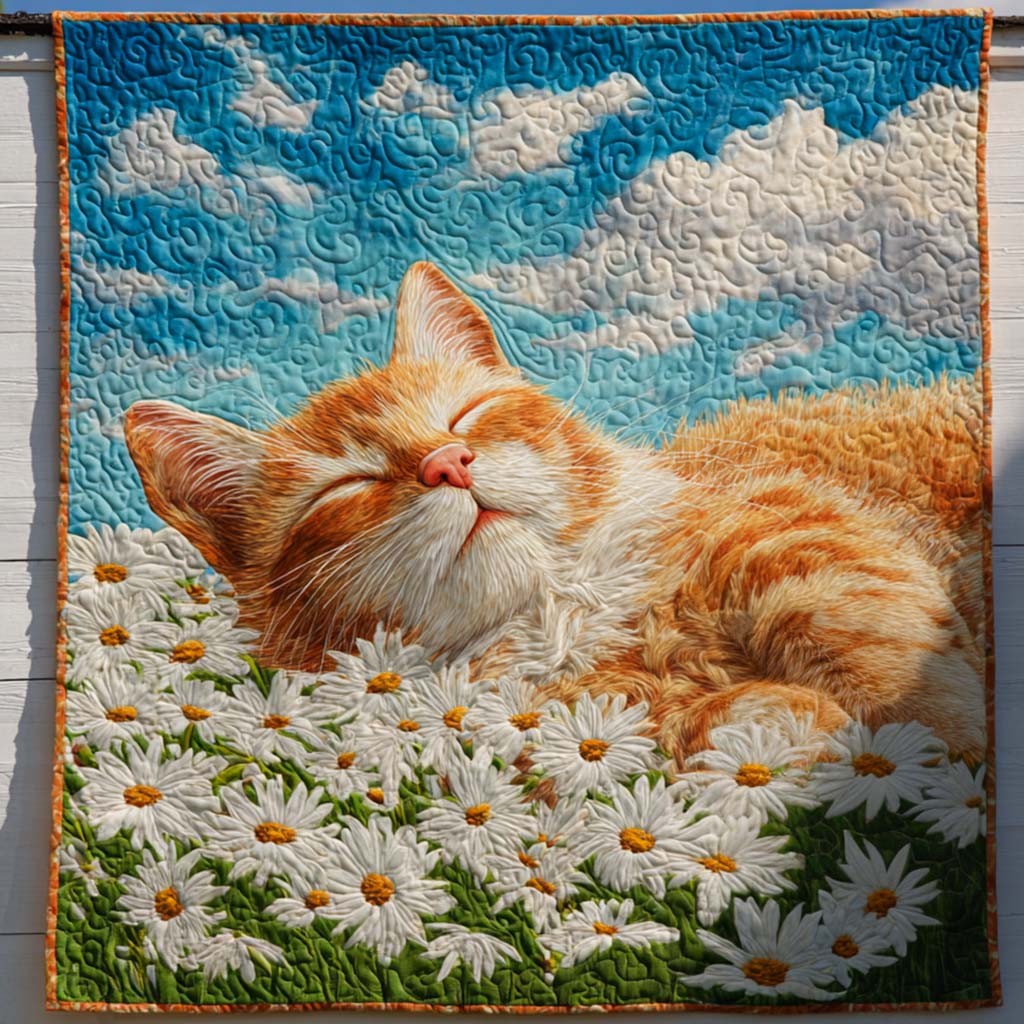 Cat Floral Dream Quilted Blanket Nice Throw Blanket Awesome Gifts For Cat Lovers