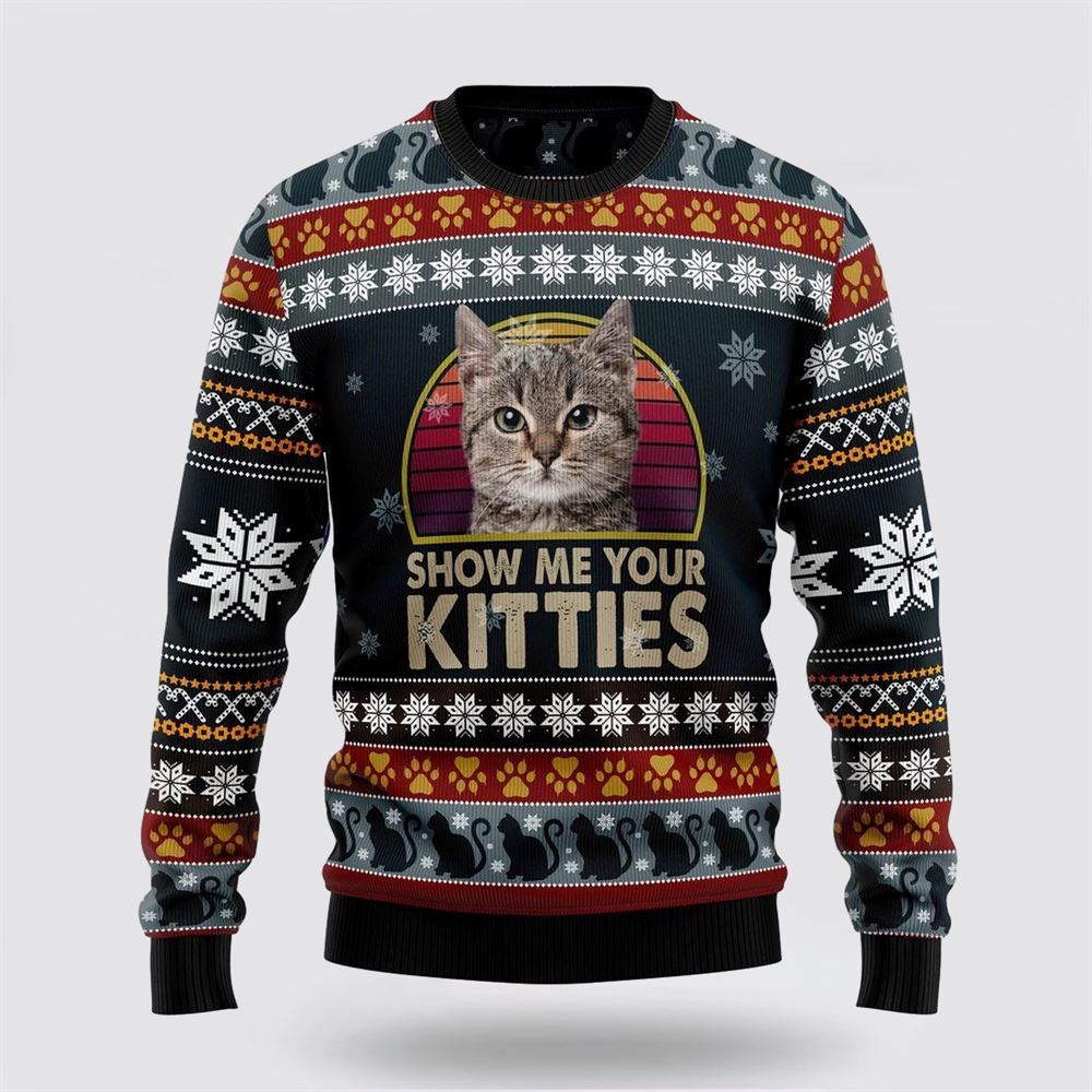 Cat Keep It Classy For Christmas Ugly Christmas Sweater Christmas Gift For Cat Love