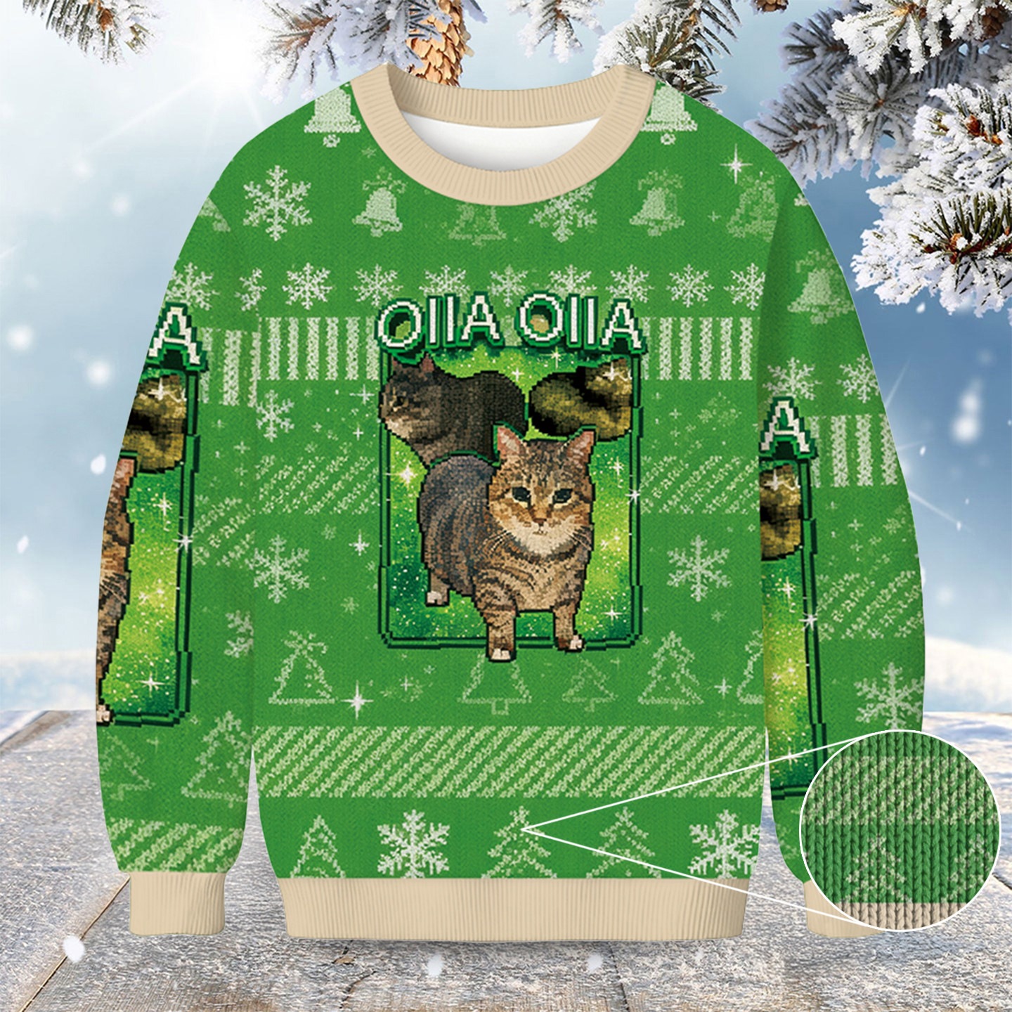Cat Meme Oiia Christmas Ugly Sweater Animal Themed Cute Cat Christmas Gifts