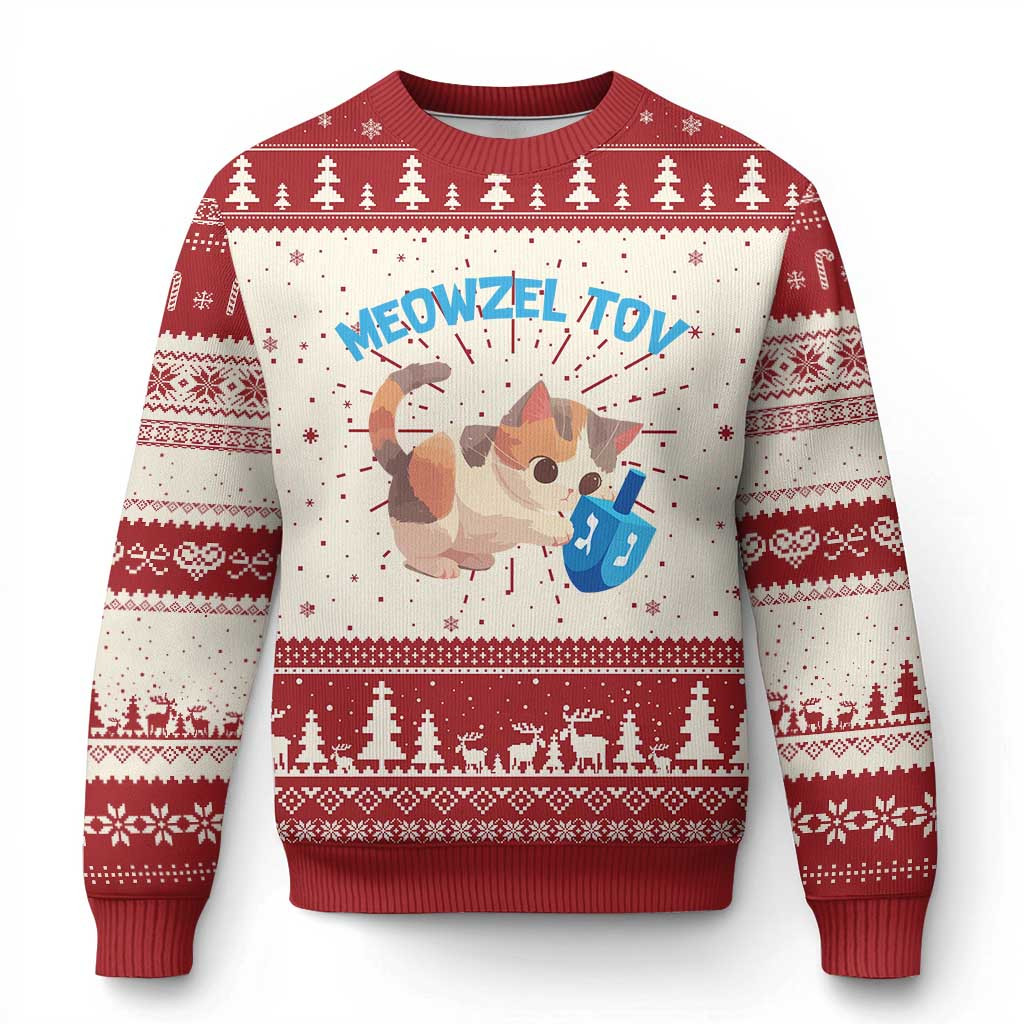 Cat Meowzel Tov Ugly Christmas Sweater 2025 Cute Xmas Gift Ideas For Wife