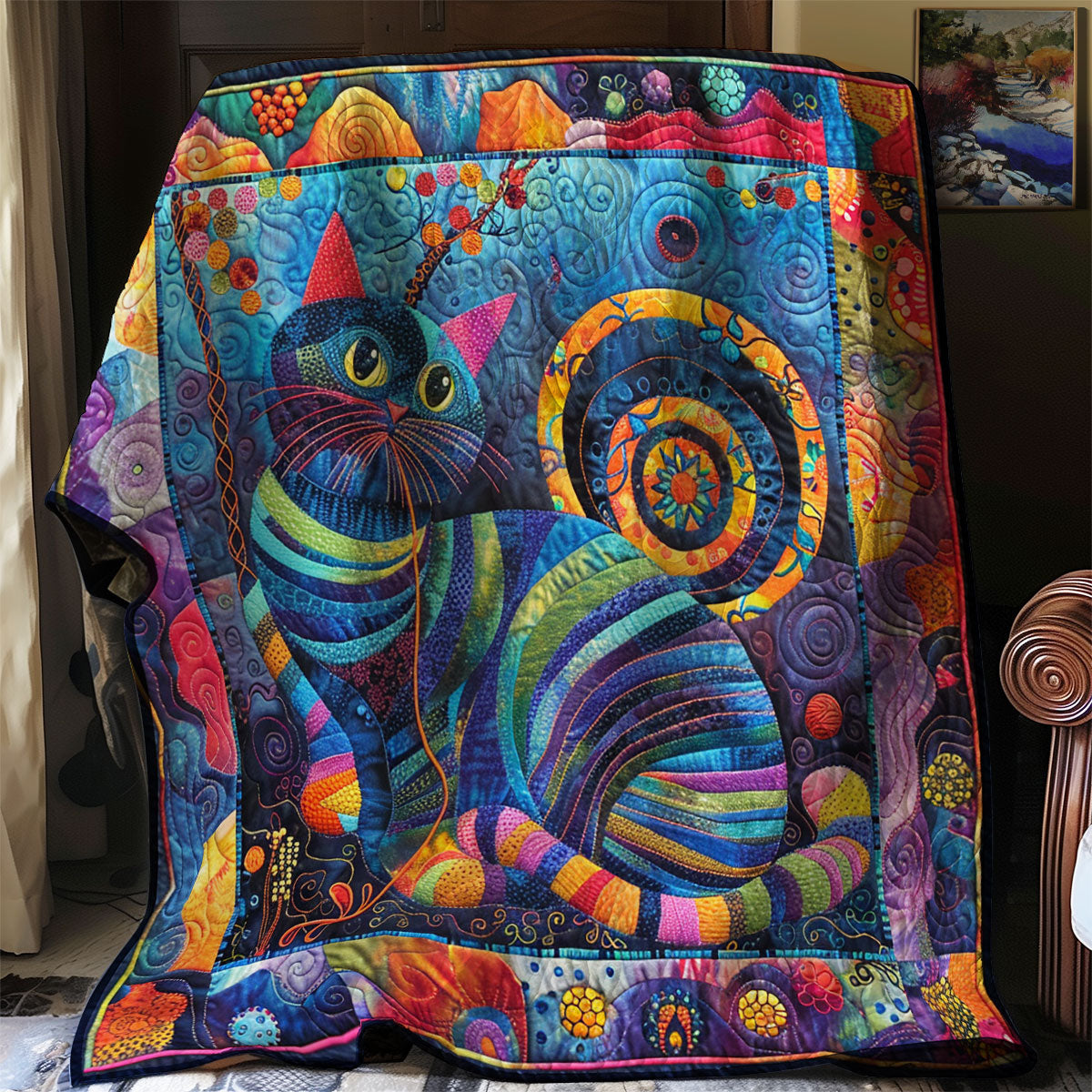 Cat Quilt Blanket Couch Blanket Gift Ideas For Mother In Law