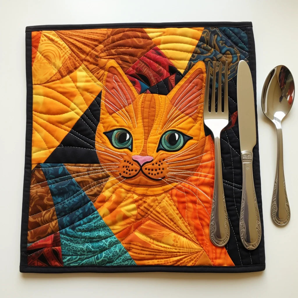 Cat Quilted Placemat Best Placemats Cat Dad Gifts For Father's Day