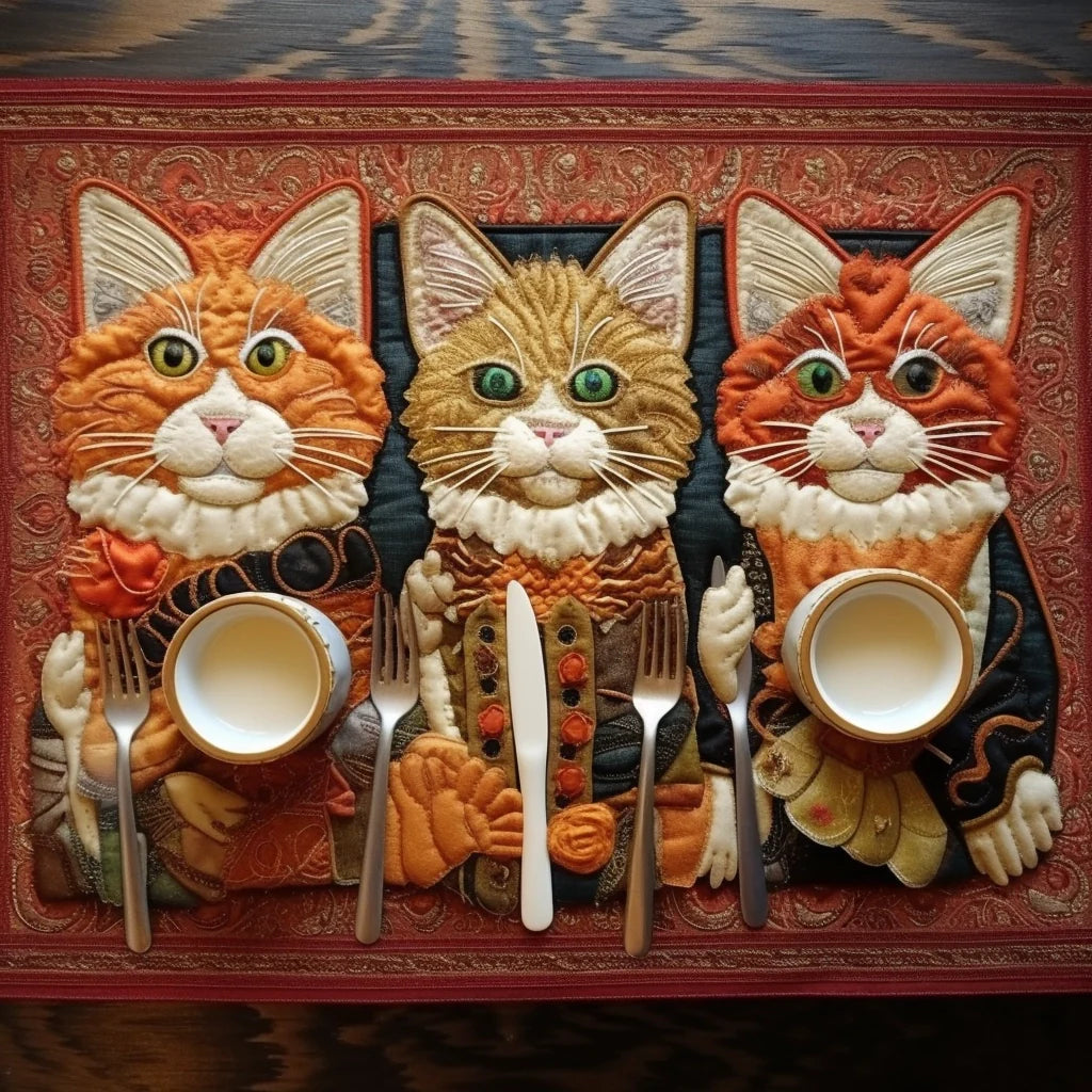 Cat Quilted Placemat Modern Placemats Great Gifts For Mom