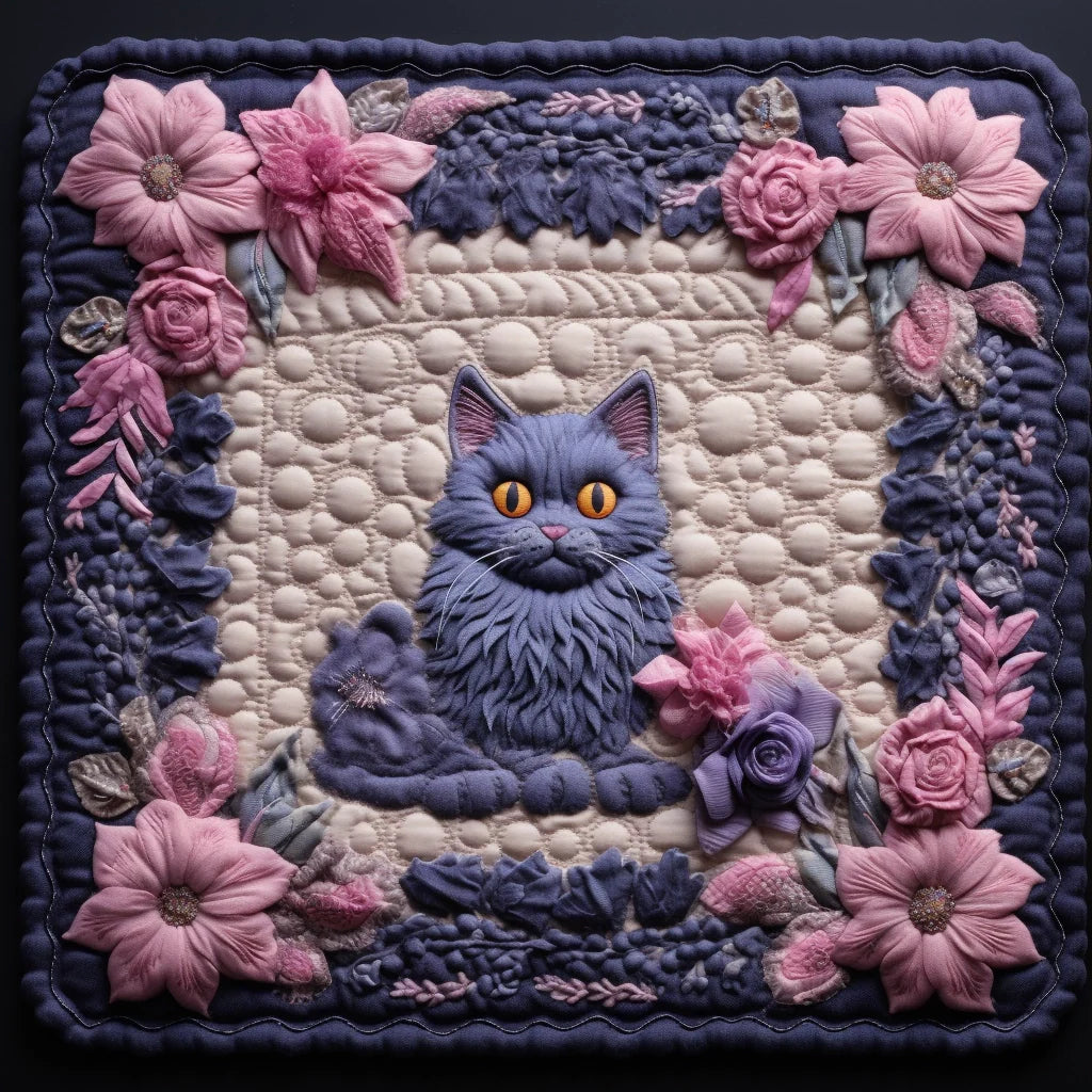 Cat Quilted Placemat Placemats For Round Table Cool Gifts For Dad